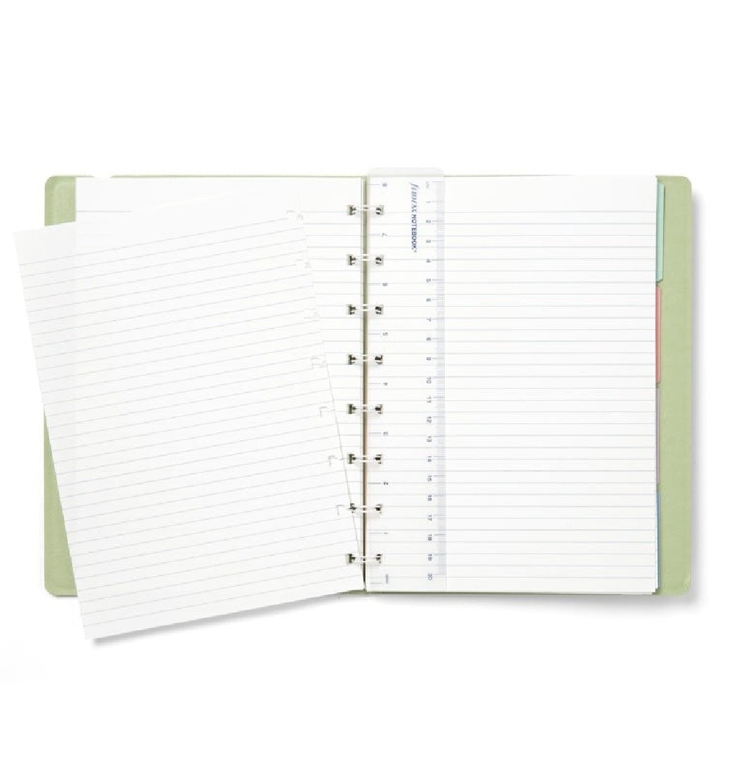 Notebook Refillable Ruled A5 Sage 560266 Filofax