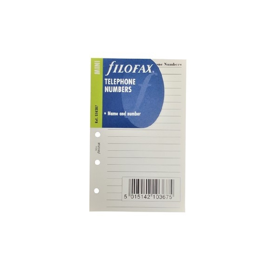 Filofax Mini Ανταλλακτικά Φύλλα Όνομα Τηλέφωνο 510207