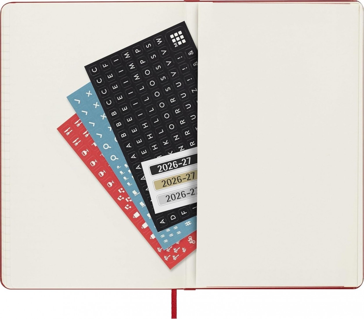 Moleskine Classic Planner 2026 - 2027 Weekly and Notes 18 Month Red Large 13x21 hard cover