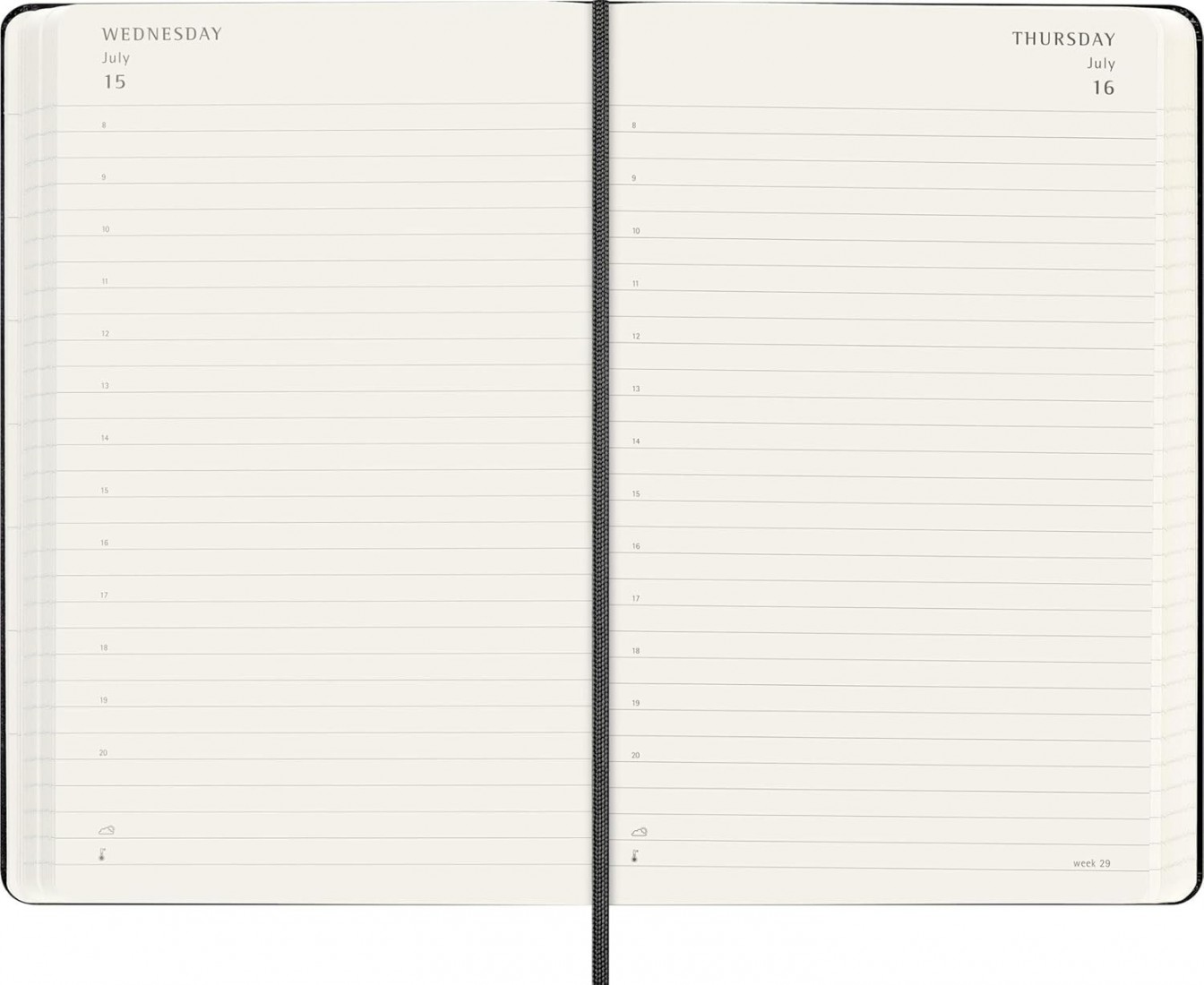 Moleskine Classic Planner 2026 - 2027 Daily 18 Month Black Large 13x21 hard cover