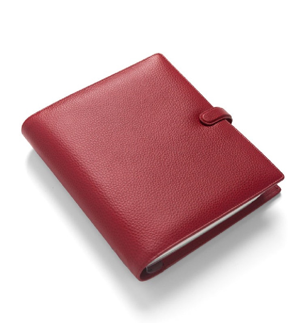 Filofax Organiser A5 Finsbury Leather Scarlet Red 022394