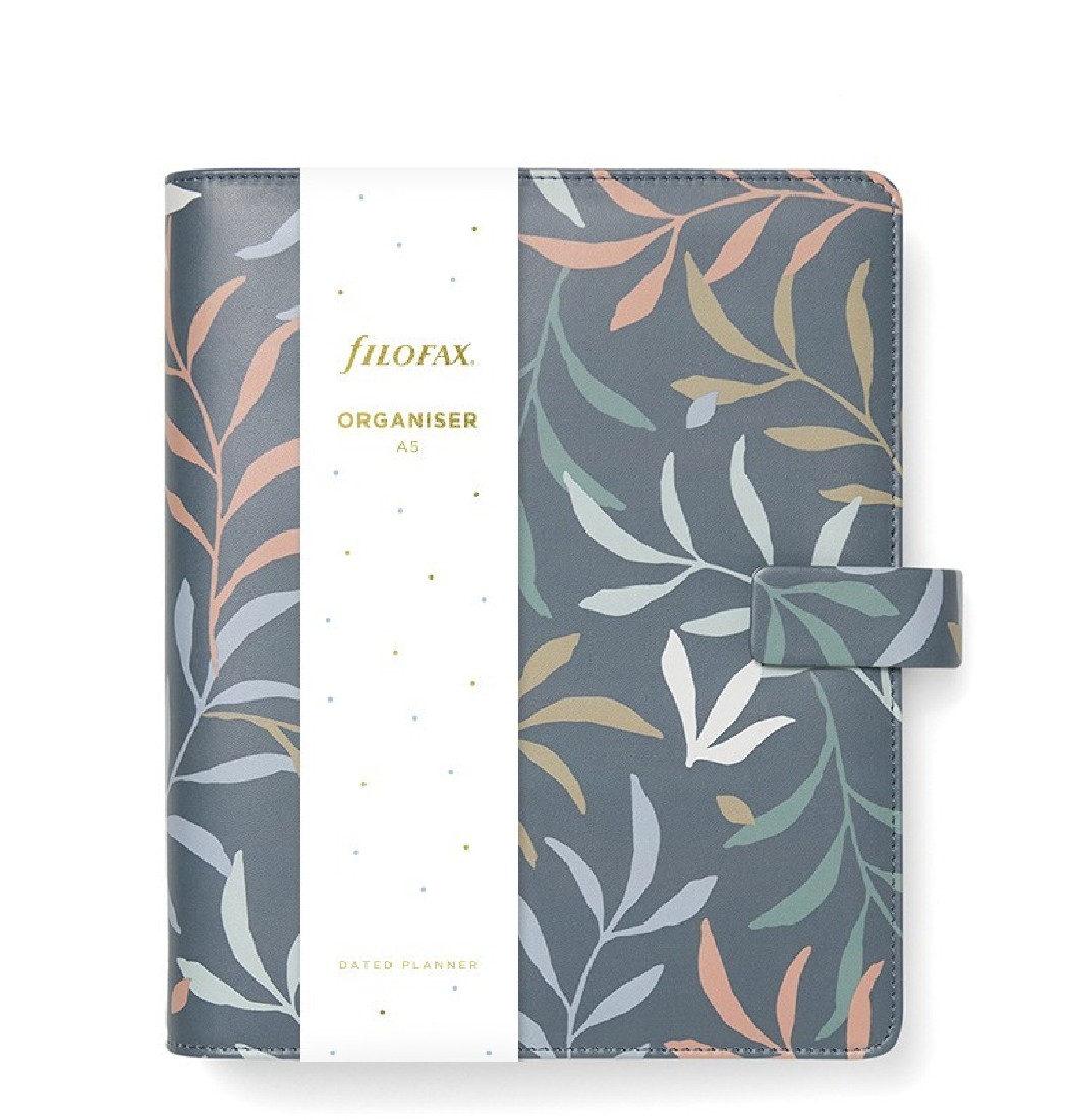 Filofax Organiser A5 Botanical Blue 022646.