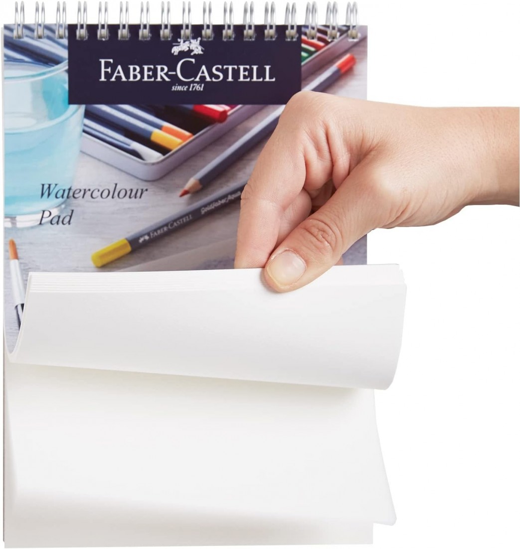 Faber Castell Watercolour Pad A5 Spiral 190gsm 15 Sheets WD862218