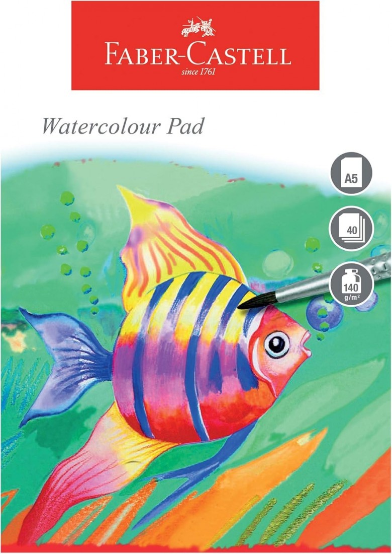 Faber Castell Watercolour Pad A5 140gsm 40 Sheets WD835212