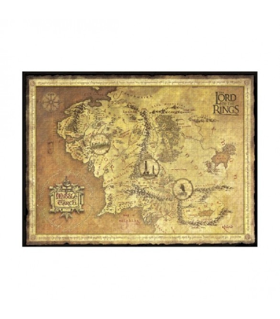 Jigsaw puzzle 1000pcs, Map of the Middle Earth Paperblanks