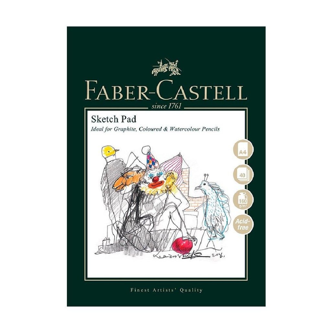 Faber Castell Art and Graphic Sketch Pad A4,160gsm 40 sheets WD791013