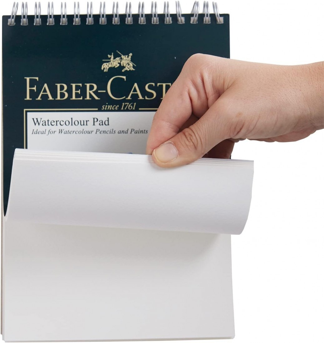 Faber Castell Watercolour Pad A5 Spiral 300gsm 10 Sheets WD793116