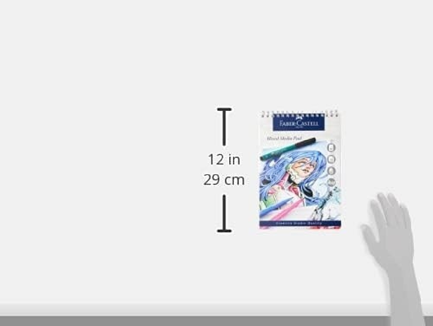 Faber Castell A4 mixed media spiral pad 250gsm, 30 sheets 791419