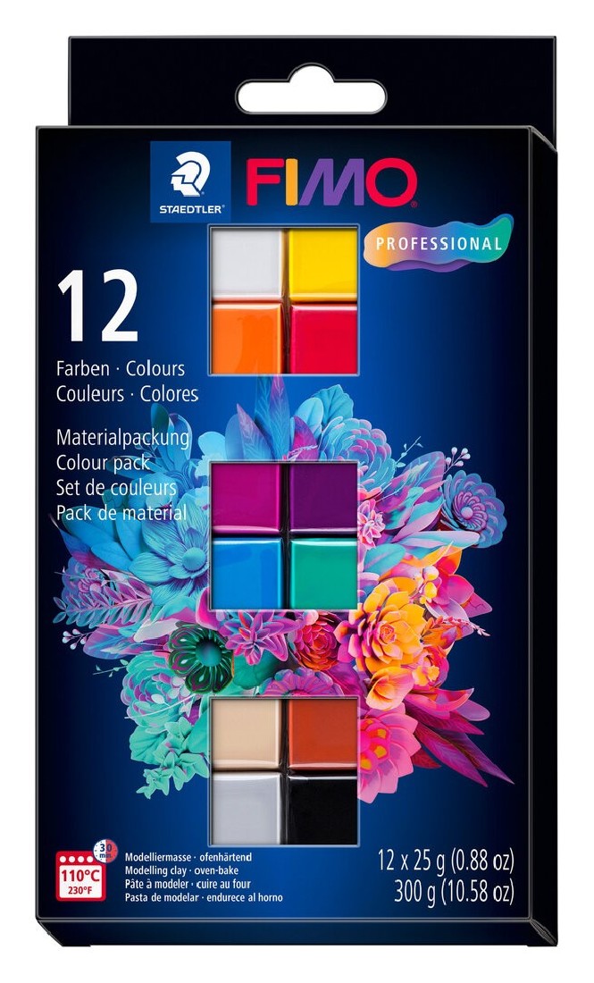 Fimo Professional Colour Pack 12 Basic Colours