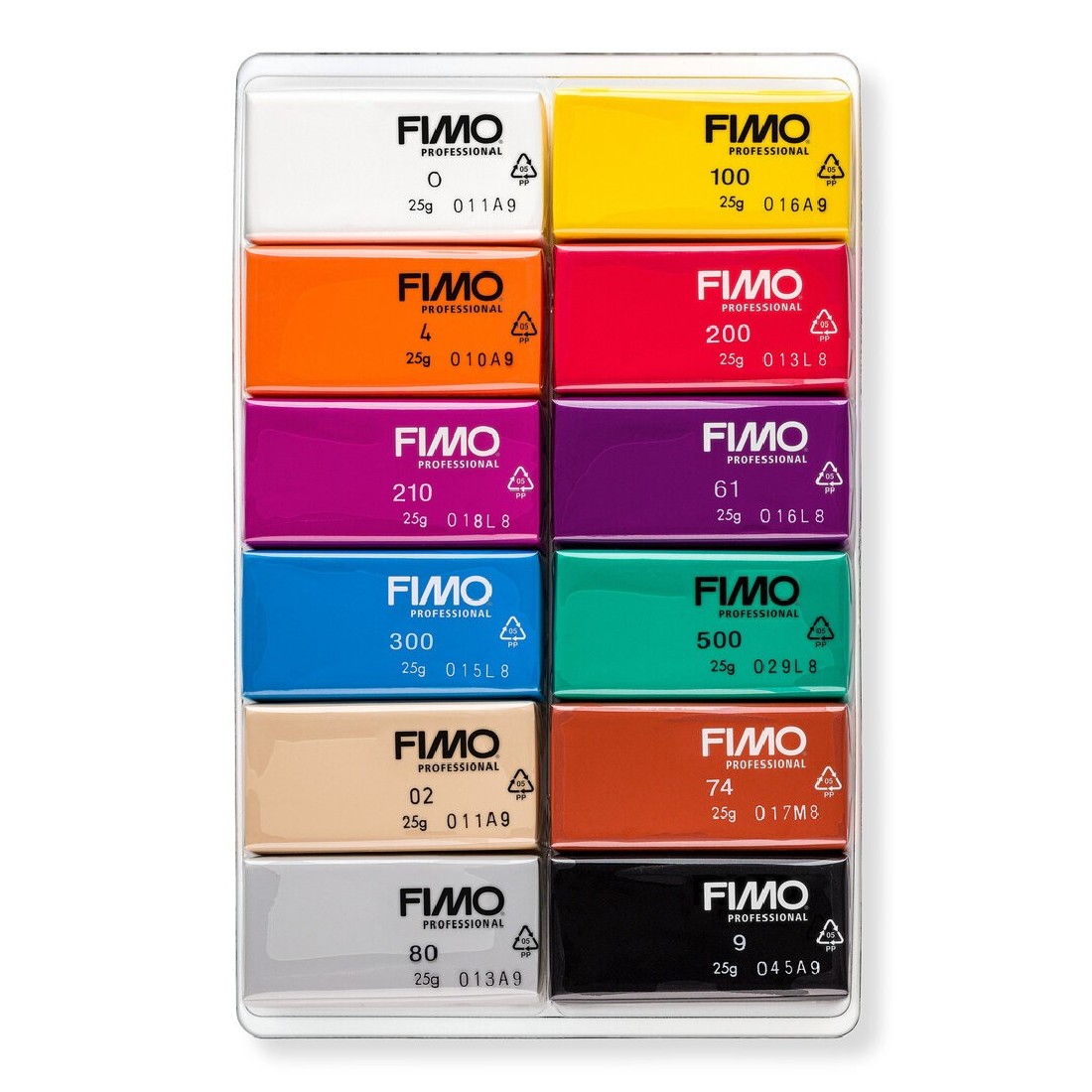 Fimo Professional Colour Pack 12 Basic Colours