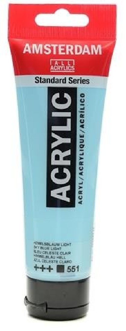 Acrylic Amsterdam 120ml. Oxide Sky Blue light  Νo.551 Talens.