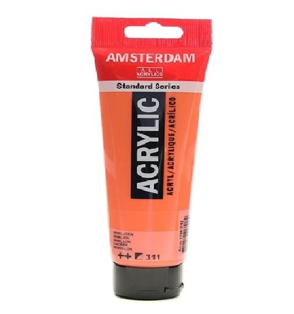 Acrylic Amsterdam 120ml. Vermilion Νo.311 Talens