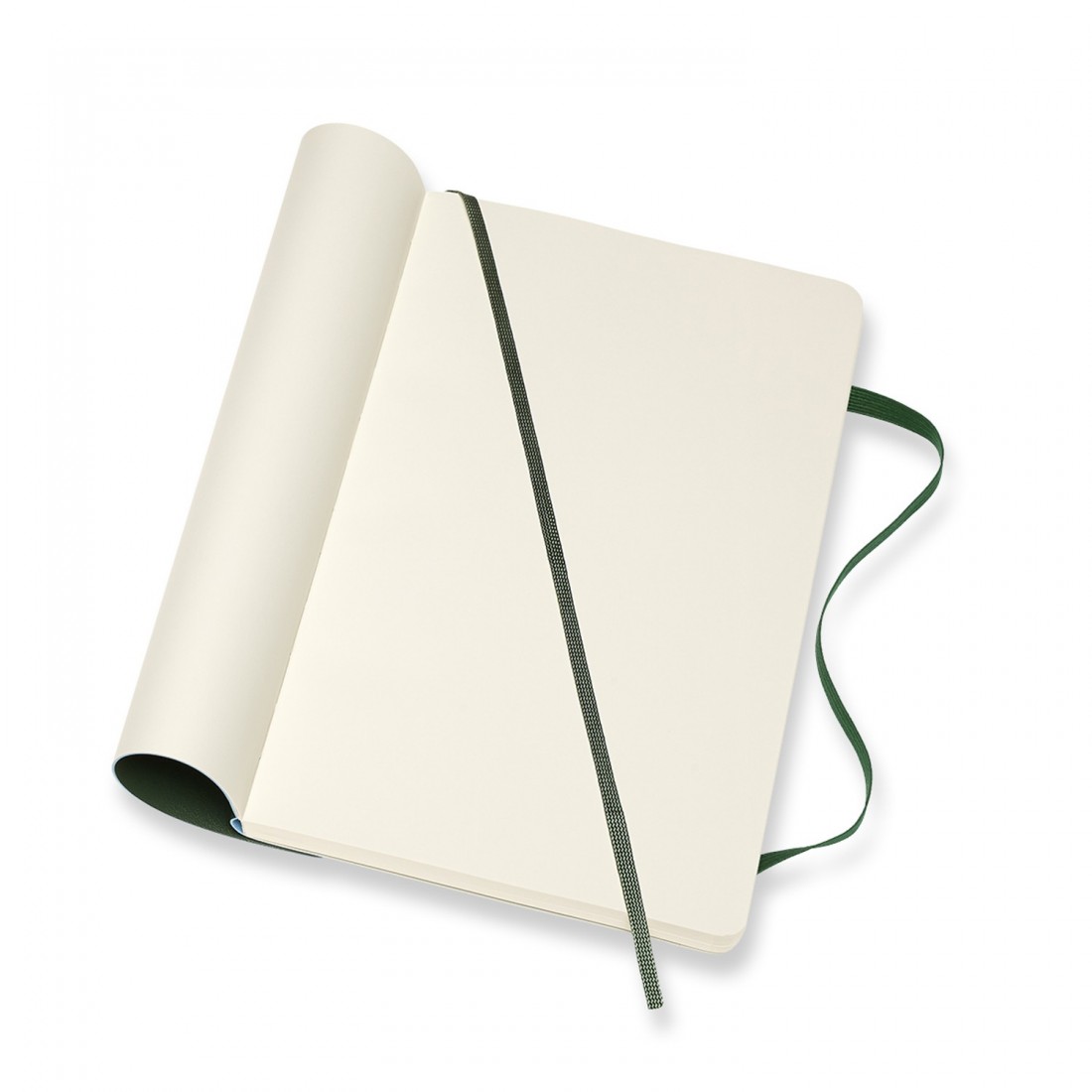 Notebook Large 13x21 Plain Myrtle Green, Soft Cover, Moleskine