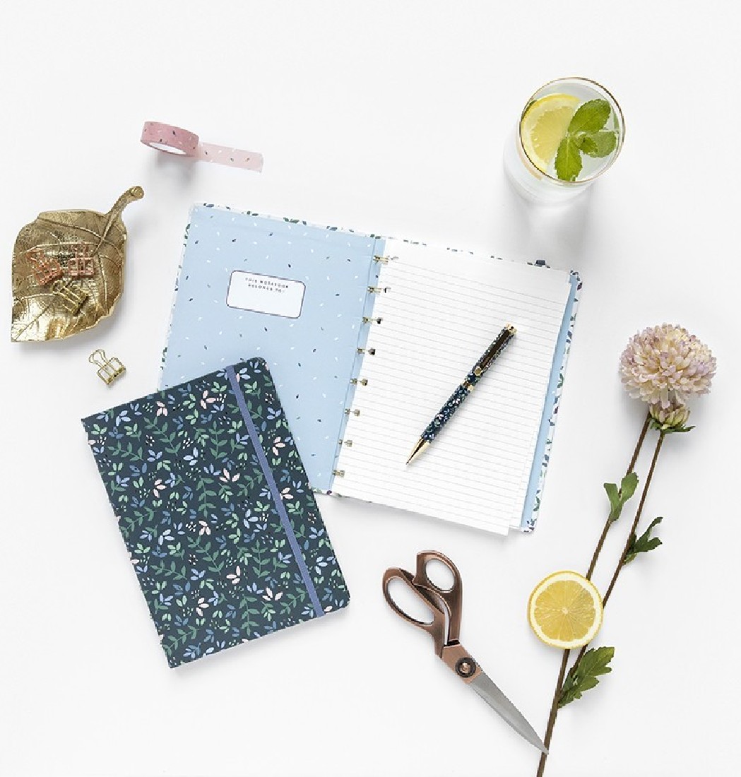 Notebook Refillable Ruled A5 Garden Sunrice 115115 Filofax f