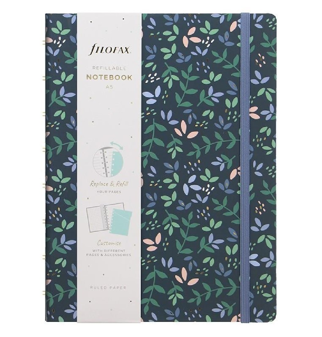 Notebook Refillable Ruled A5 Garden Dusk 115114 Filofax