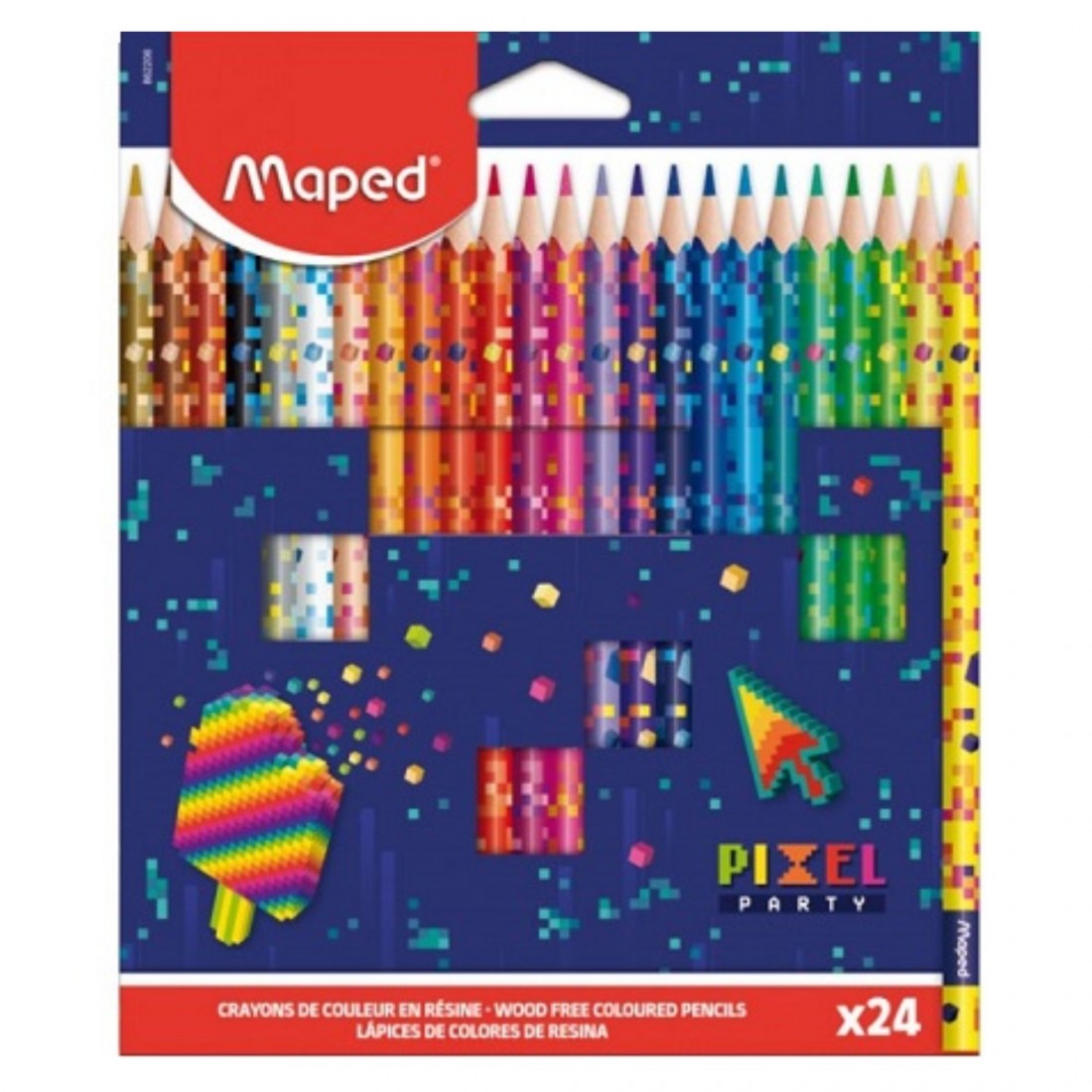 Ξυλομπογιές 24 τεμάχια Pixel 862206 Maped