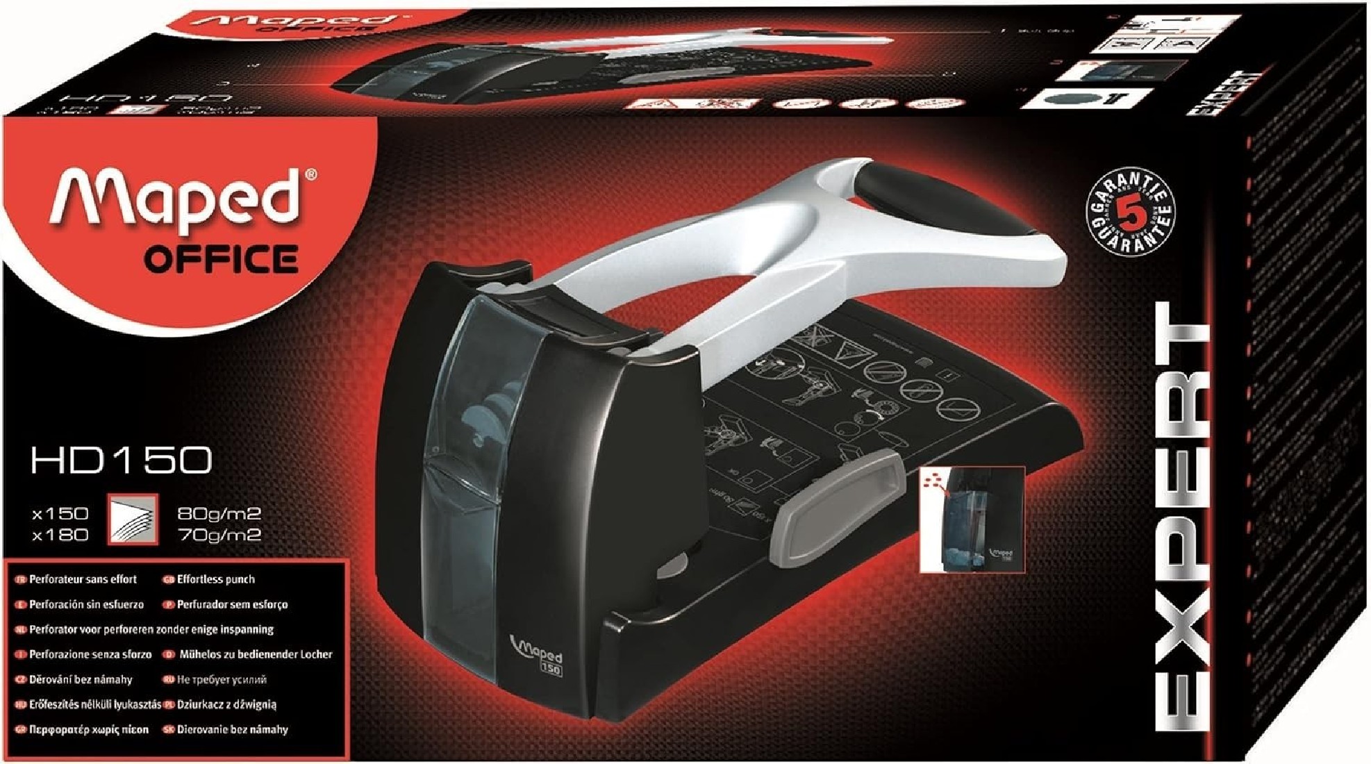 Περφορατέρ Expert HD150 150/180 φύλλων 565000 Maped