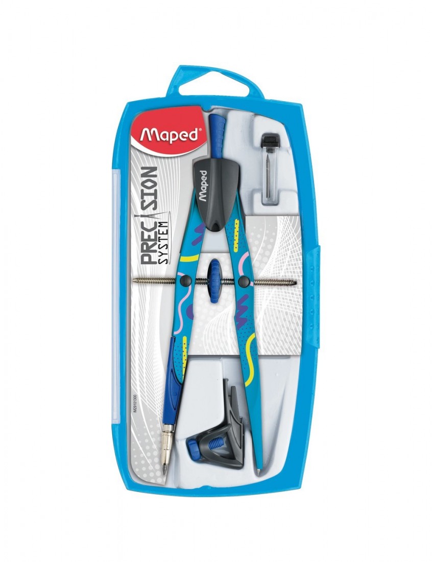 Διαβήτης ακριβείας με ροδέλα precision fancy 3 τεμάχια 291013 Maped