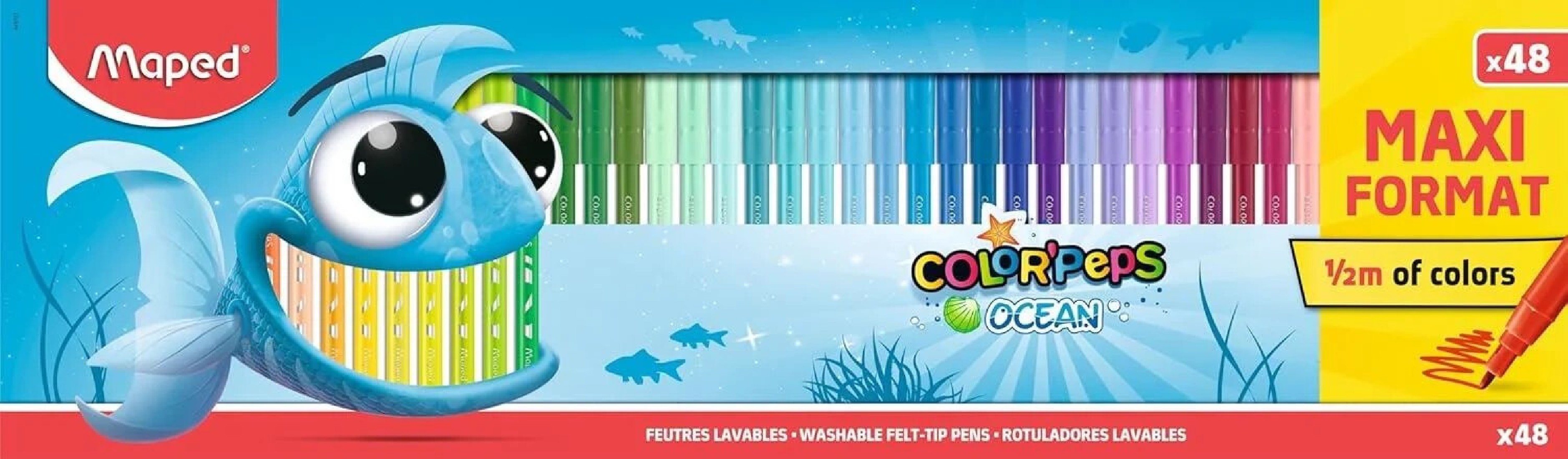 Μαρκαδόροι 48 Τεμάχια Color Peps Ocean 845727 Maped