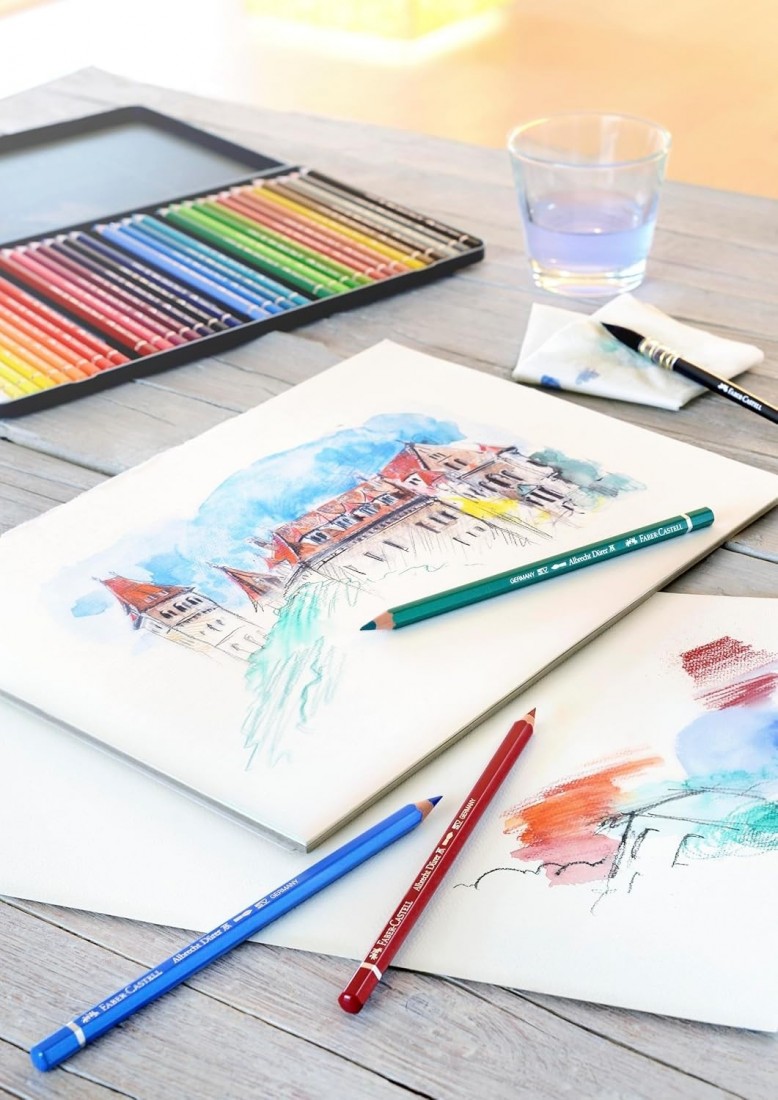 Faber Castell Watercolour pad spiral A4, 10 shetts, 300 gsm, acid free, WD792713