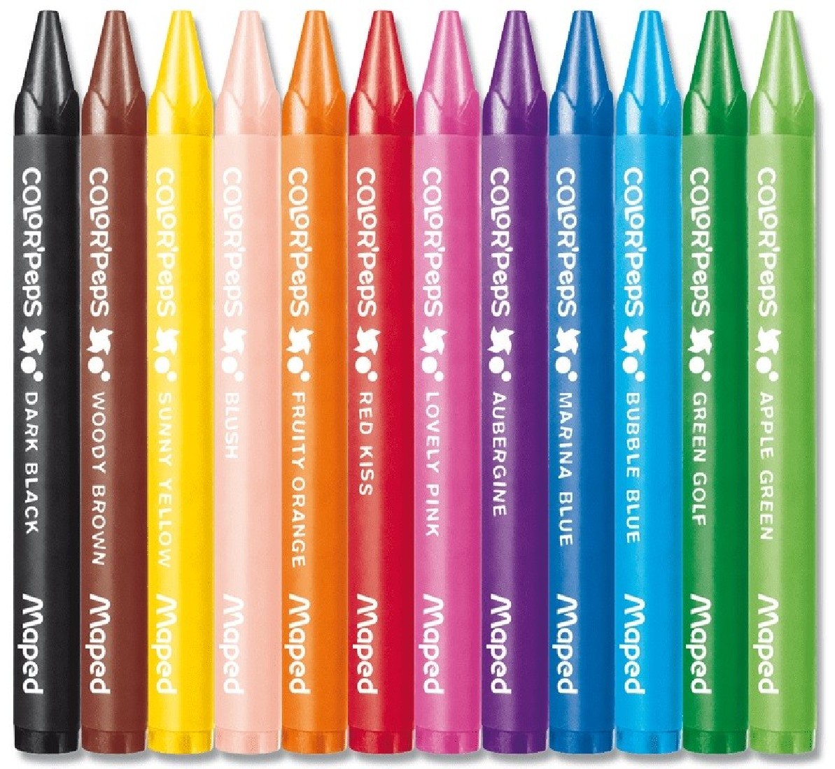 Κηρομπογιές 12 τεμάχια Colorpeps Wax 861011 Maped