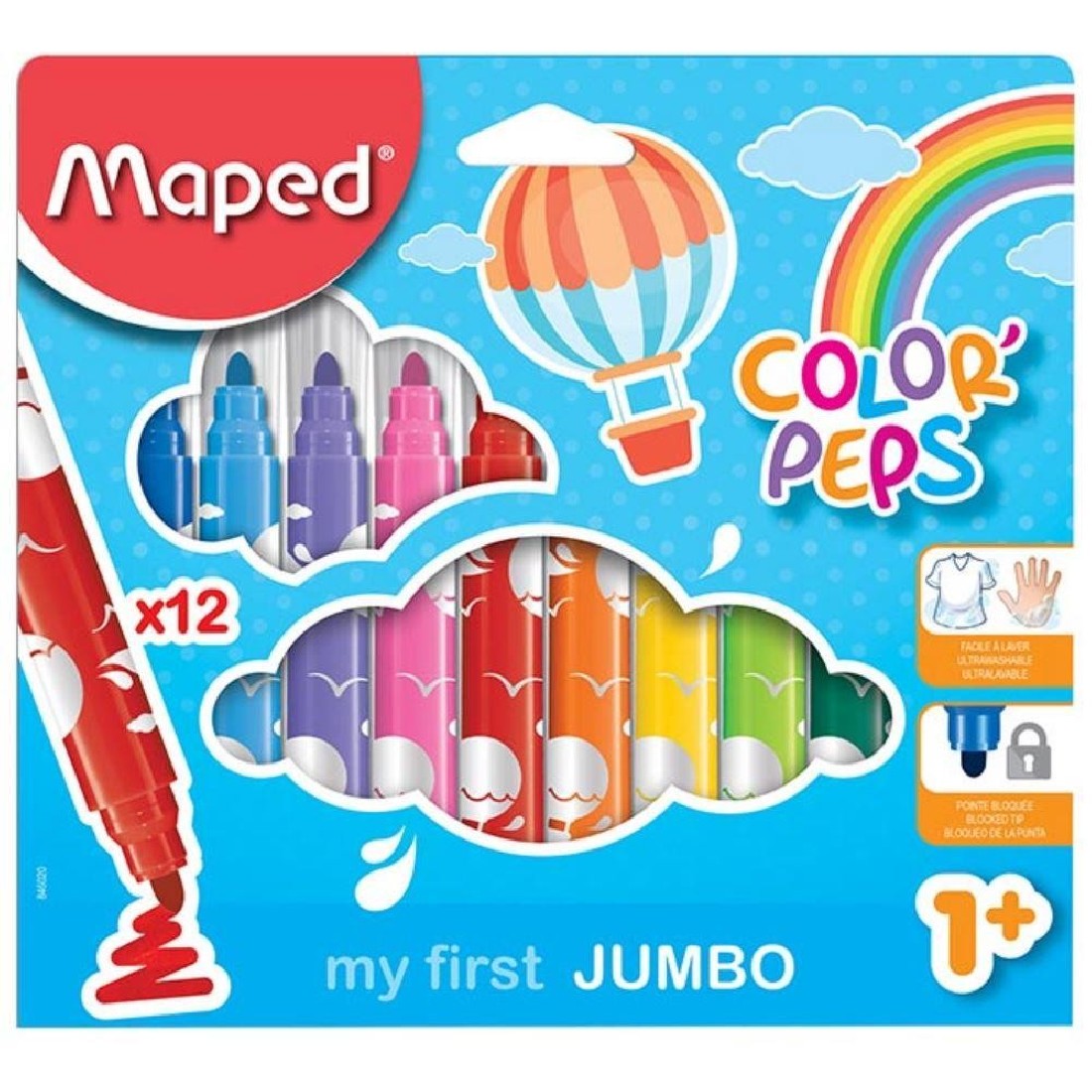 Μαρκαδόροι 12 τεμάχια Color peps Μy first Jumbo 846020 Maped