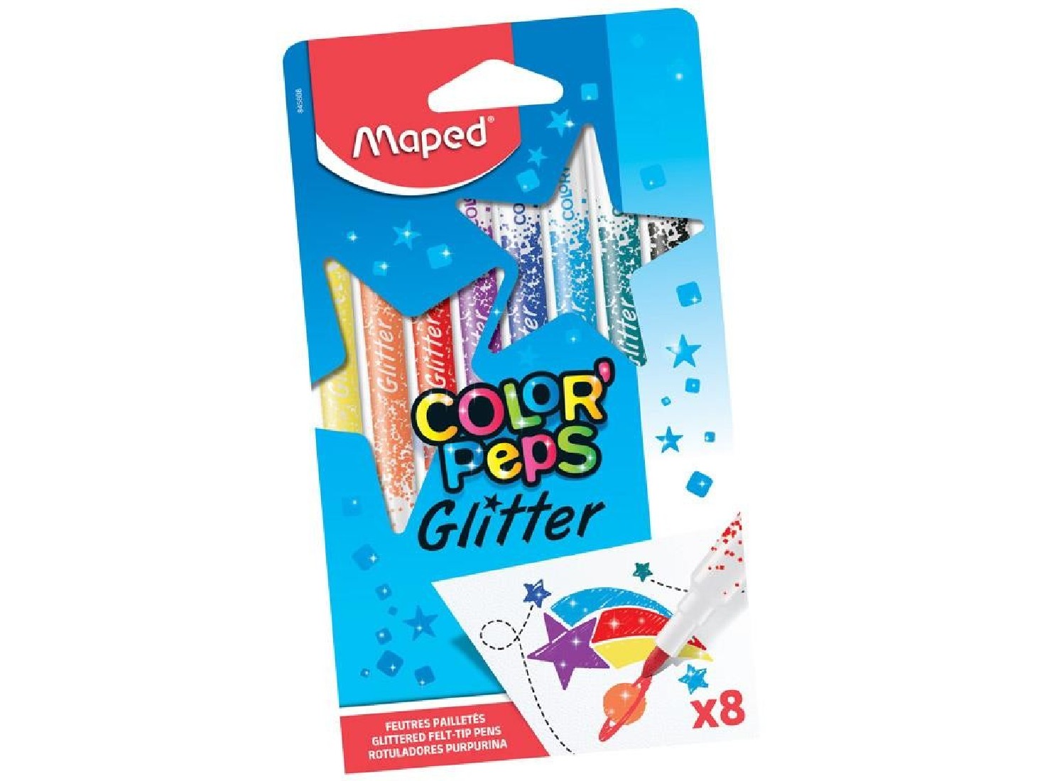 Μαρκαδόροι 10 τεμάχια Color peps Glitter 847110 Maped