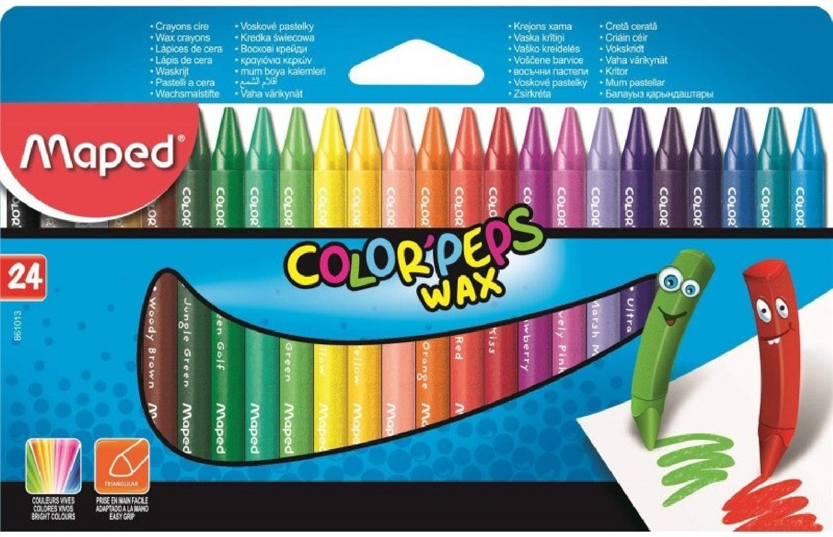 Κηρομπογιές 24 τεμάχια Colorpeps Wax 861013 Maped