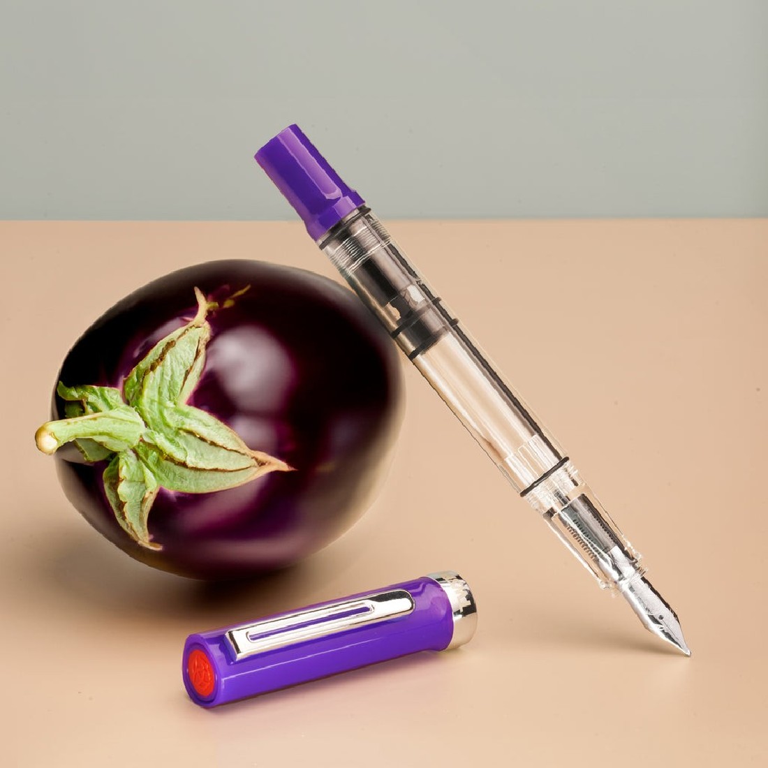 Twsbi Eco T Eggplant piston filling fountain pen