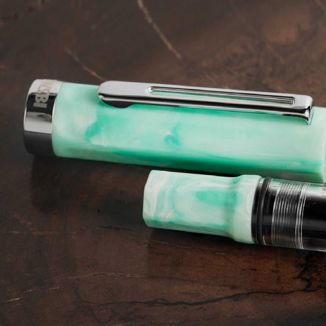 Twsbi Eco Amazonite piston filling  fountain pen