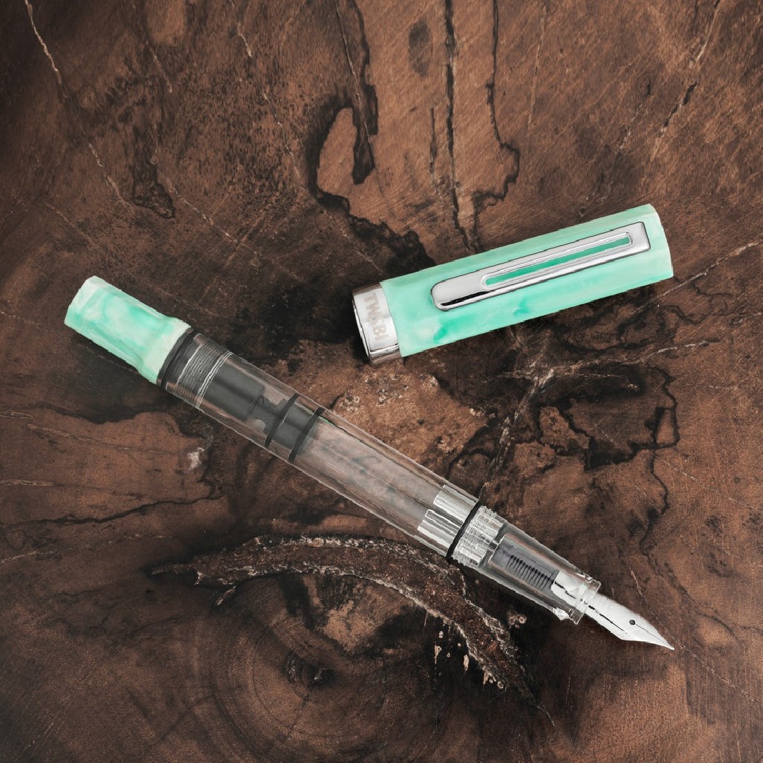 Twsbi Eco Amazonite piston filling  fountain pen