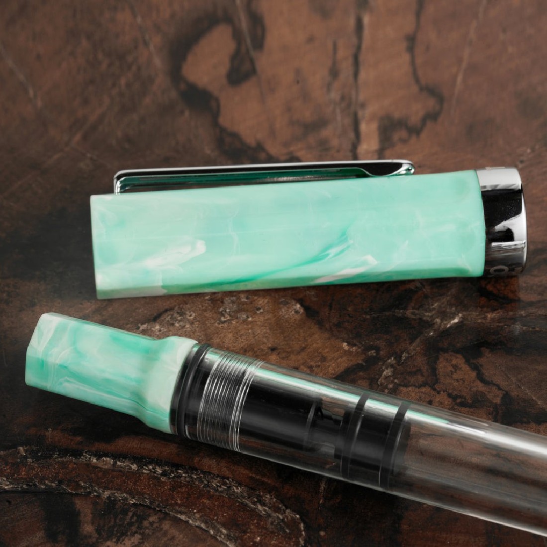 Twsbi Eco Amazonite piston filling  fountain pen