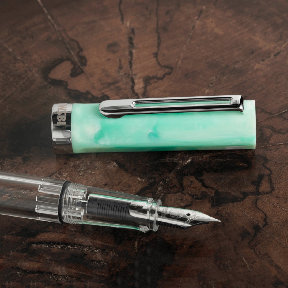Twsbi Eco Amazonite piston filling  fountain pen