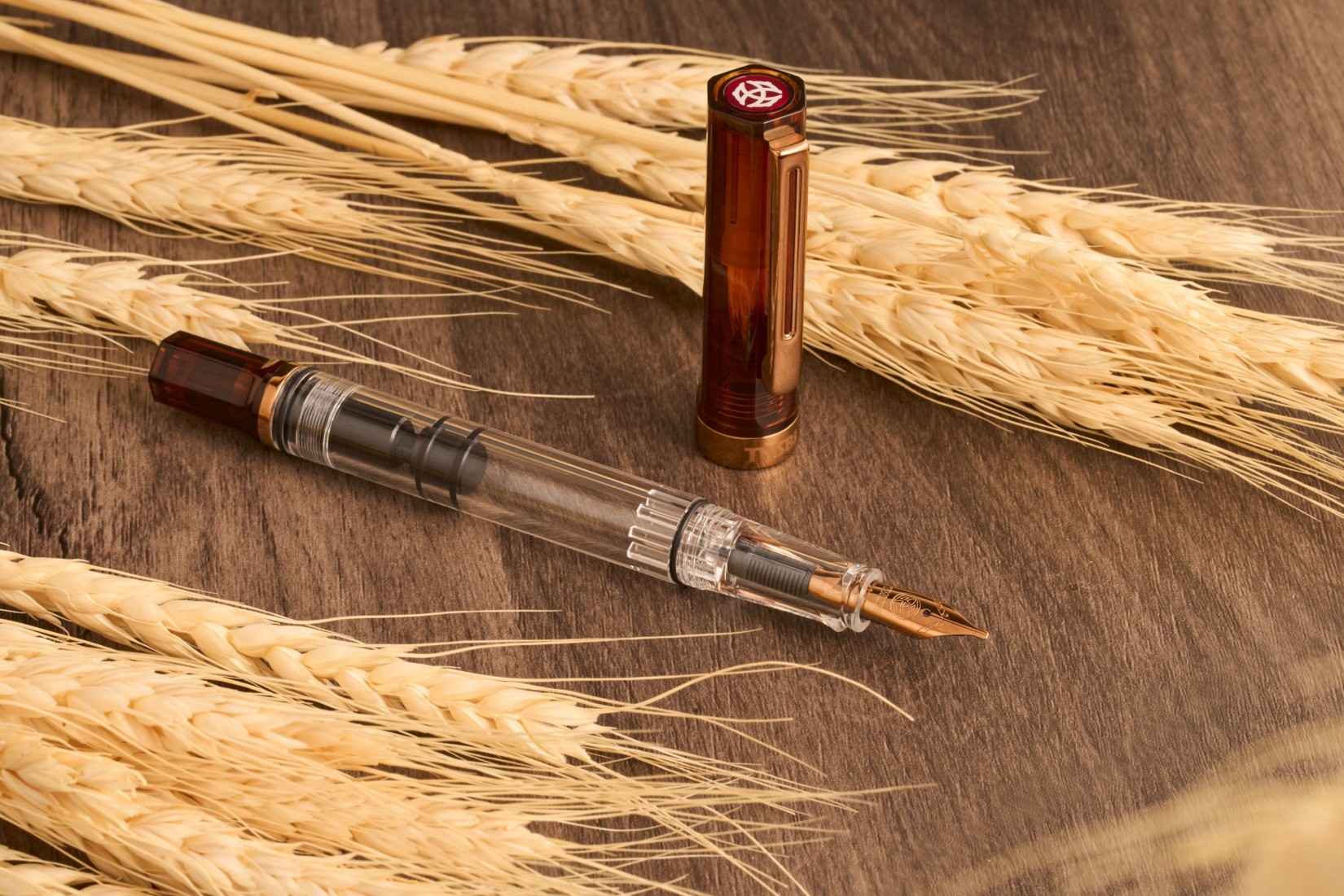 Twsbi Eco Rootbeer with bronze trims piston filling fountain pen