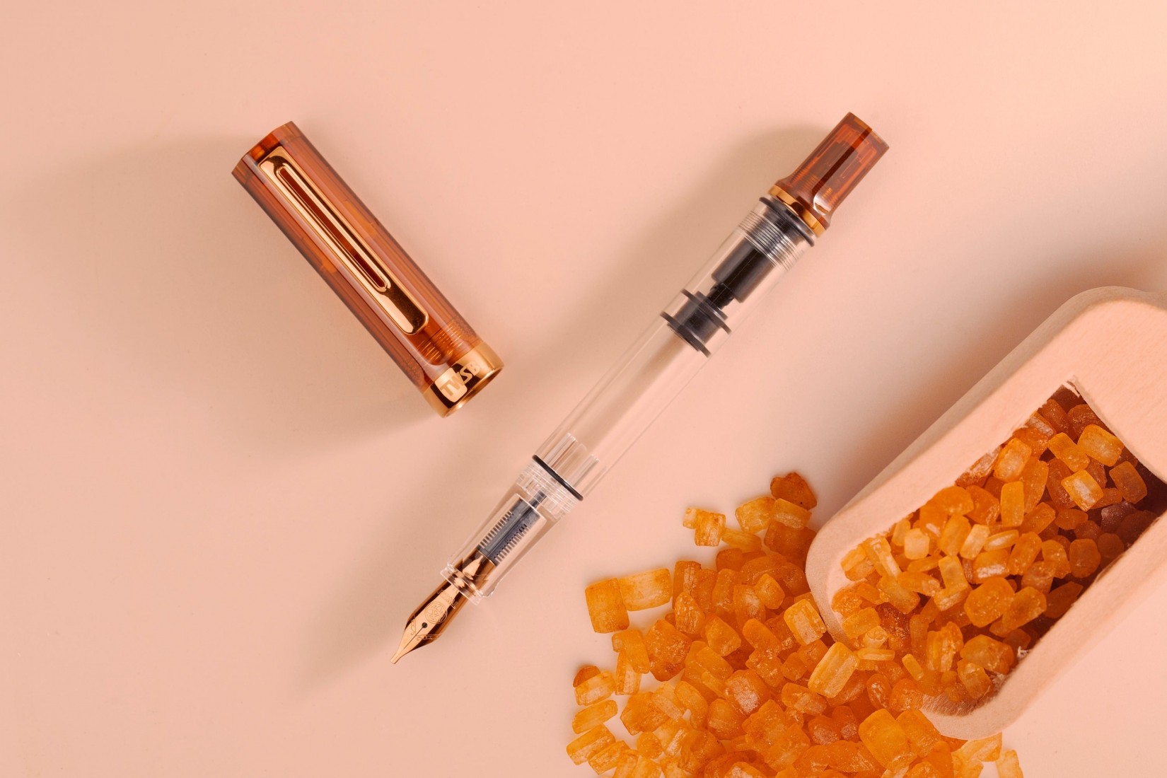 Twsbi Eco Rootbeer with bronze trims piston filling fountain pen