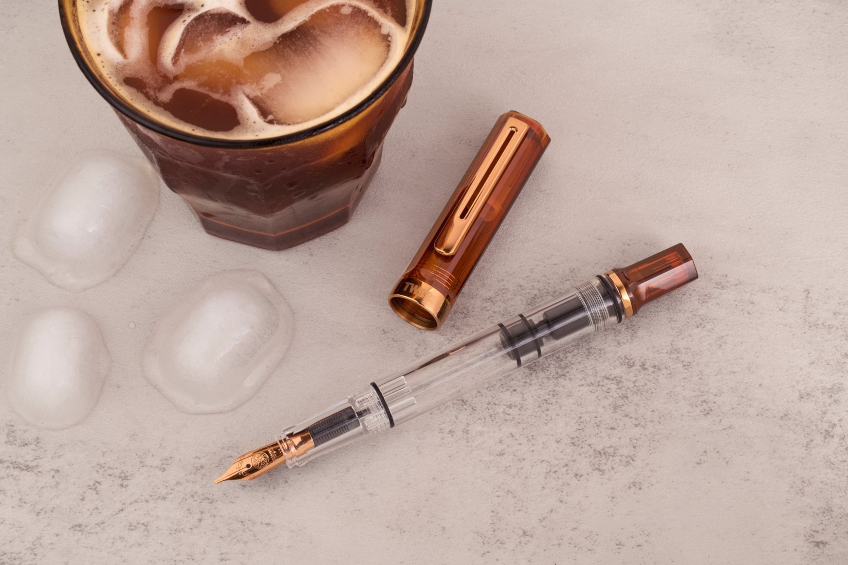 Twsbi Eco Rootbeer with bronze trims piston filling fountain pen
