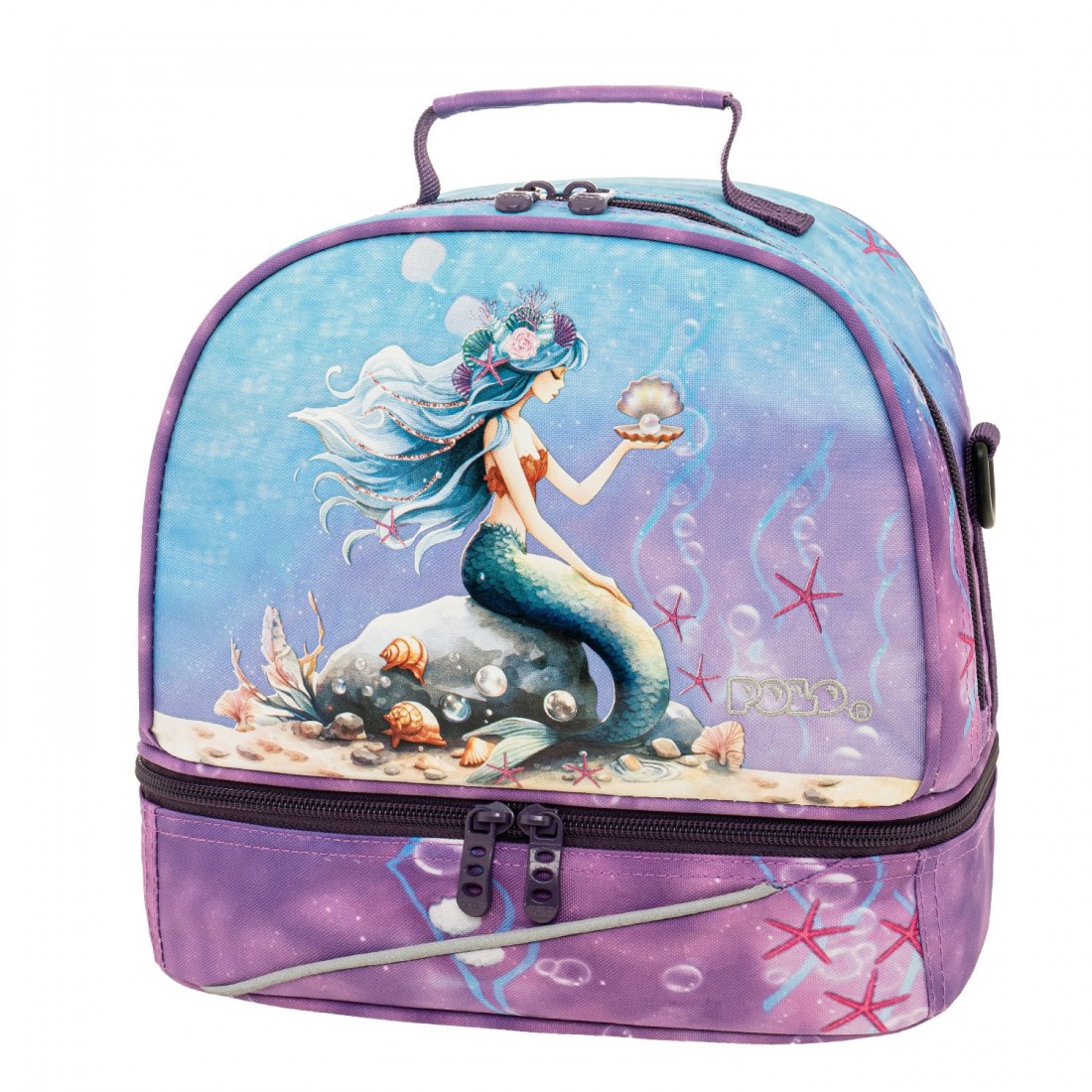 Τσαντάκι φαγητού Δημοτικού Kids Fun II Mermaid 971003-8426 Polo (2026)