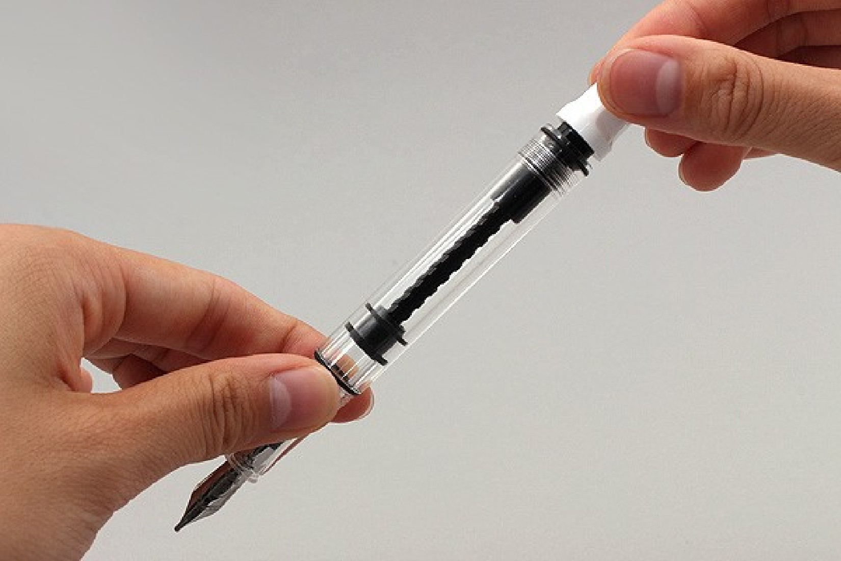 Twsbi Eco White piston filling fountain pen