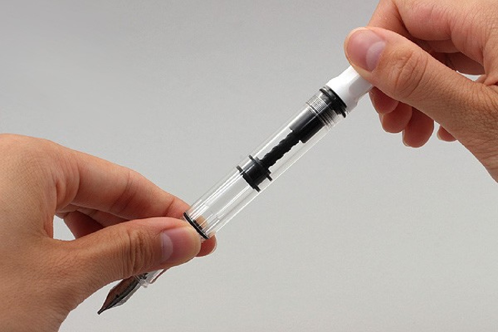 Twsbi Eco White piston filling fountain pen