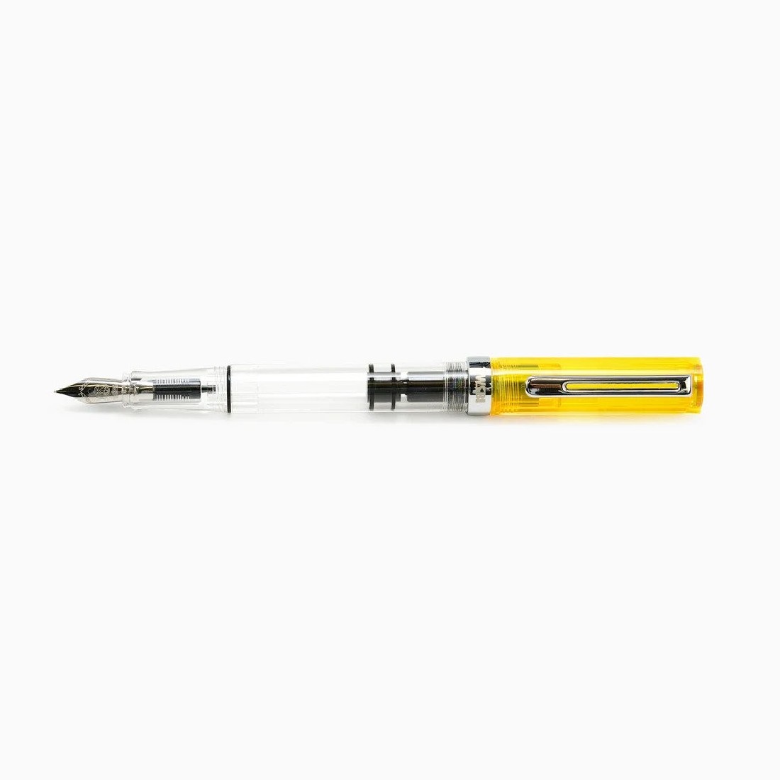 Twsbi Eco transparent yellow piston filling fountain pen