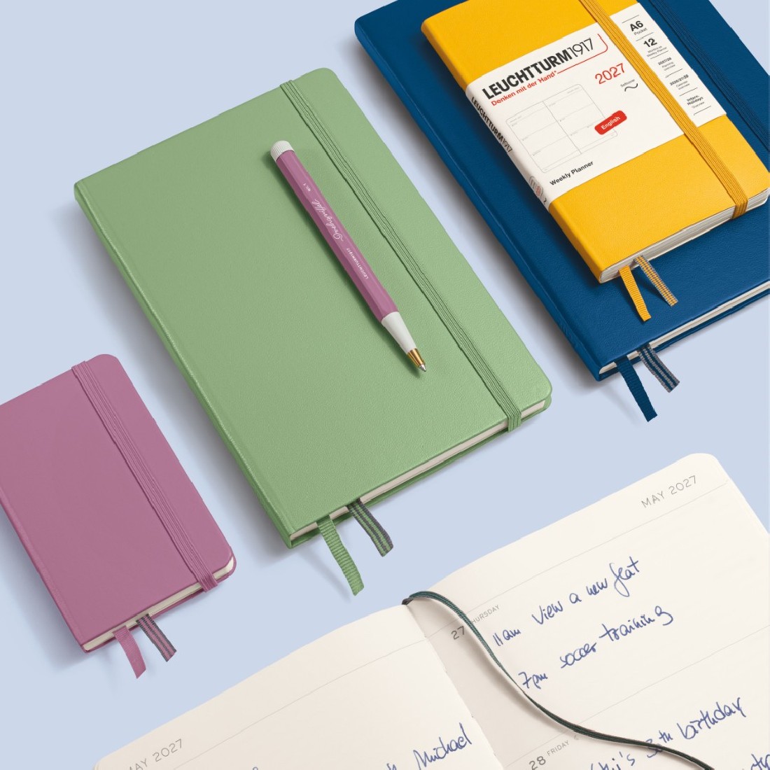 12M Weekly Planner 2027, B6 plus, hardcover, Black, Leuchtturm 1917