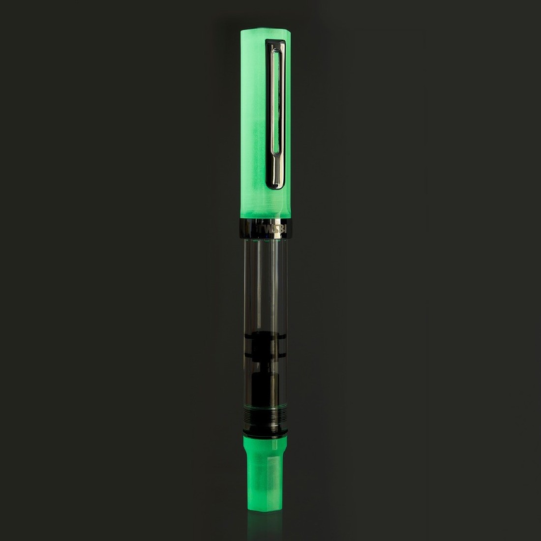 Twsbi Eco glow green piston filling fountain pen