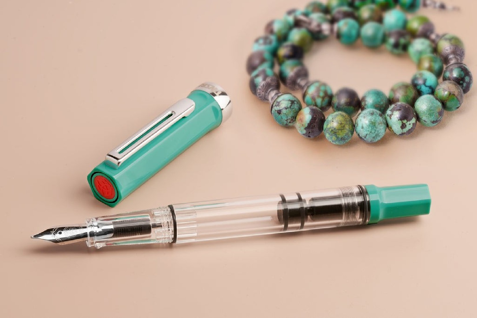 Twsbi Eco persian green piston filling fountain pen
