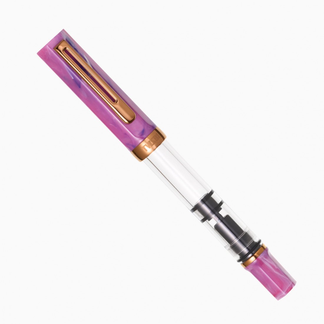 Twsbi Eco Fluorite purple with bronze, piston filling fountain pen