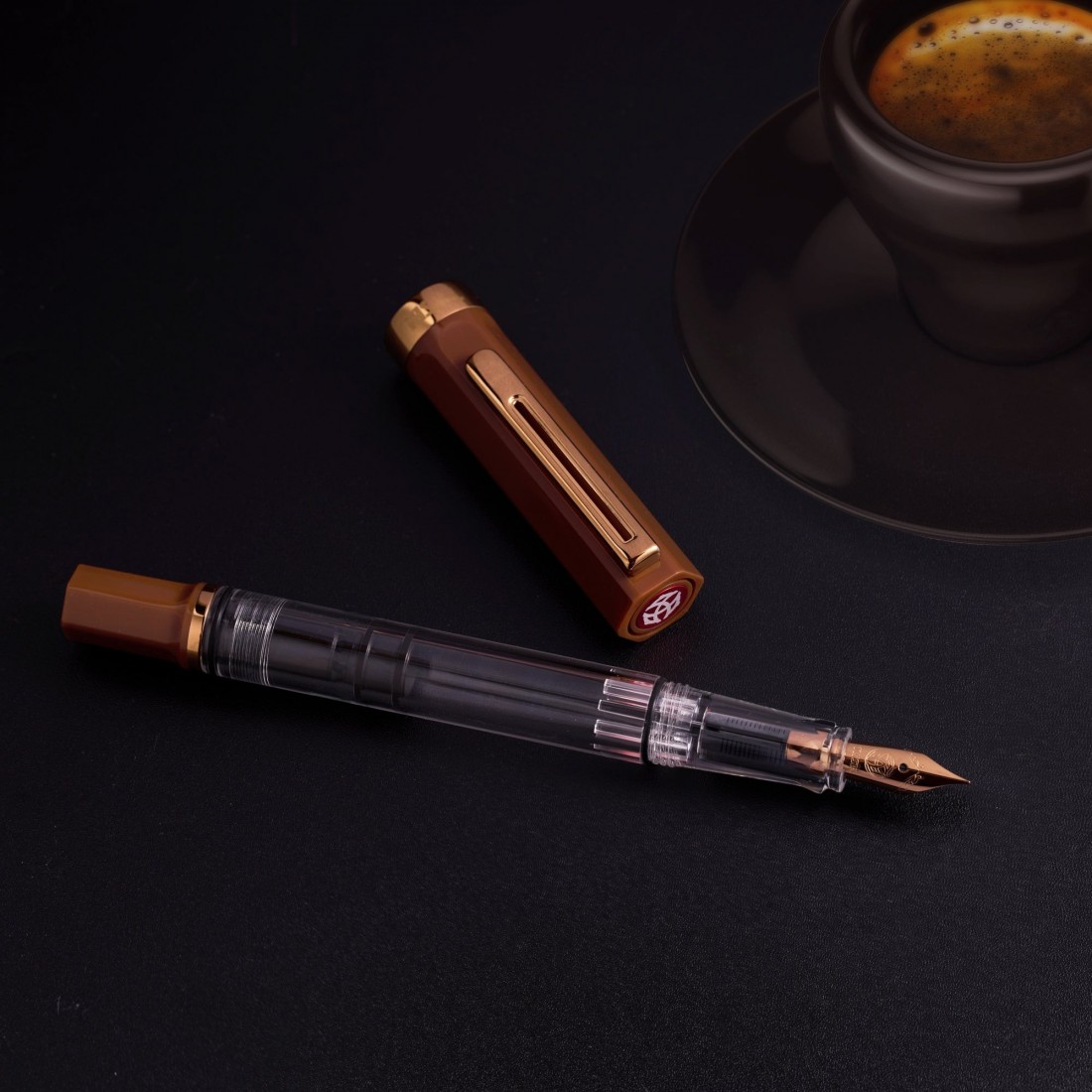 Twsbi Eco espresso with bronze trims fountain pen