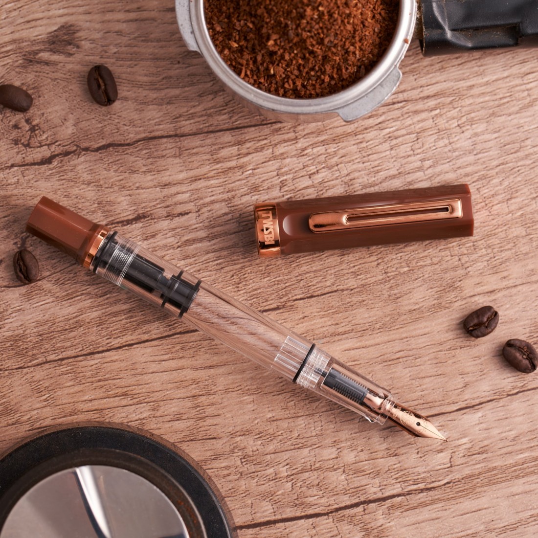 Twsbi Eco espresso with bronze trims fountain pen