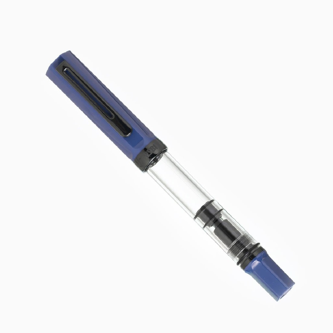 Twsbi Eco Slate Blue with onyx trims, piston filling fountain pen