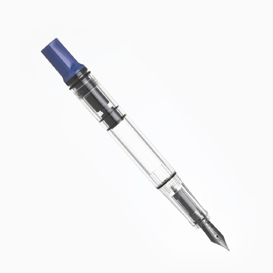 Twsbi Eco Slate Blue with onyx trims, piston filling fountain pen