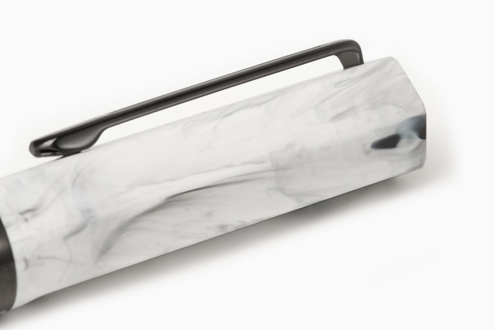 Twsbi Eco Carrara with Onyx trims, piston filling Fountain Pen