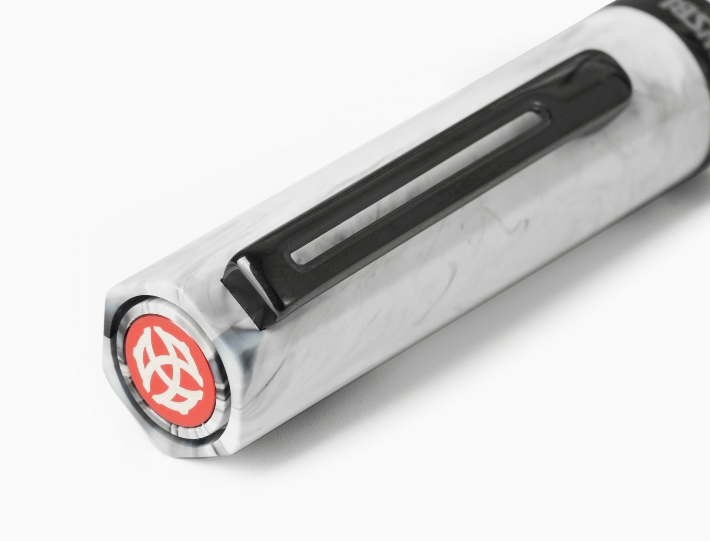 Twsbi Eco Carrara with Onyx trims, piston filling Fountain Pen